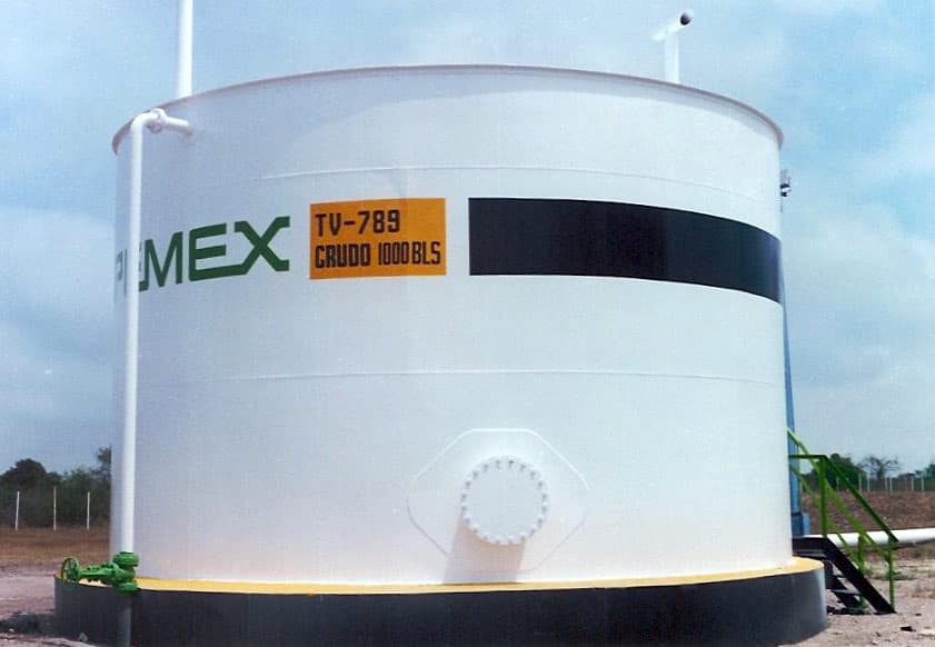 Storage tank coated with Belzona 5111 (Ceramic Cladding)