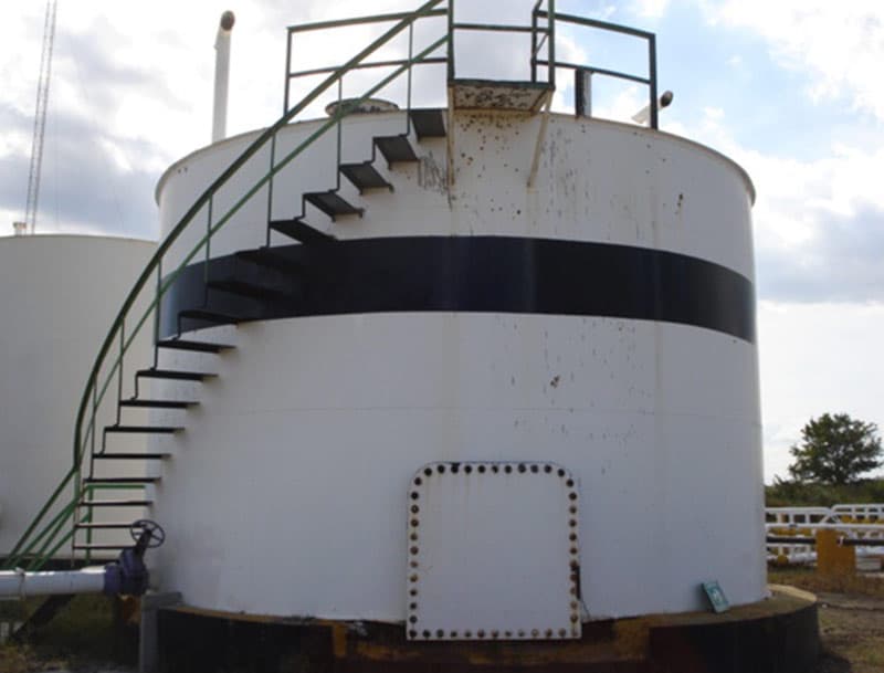 Storage tank 10 years after application