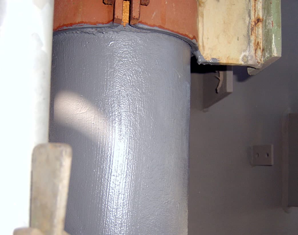 Finished application using Belzona 5851