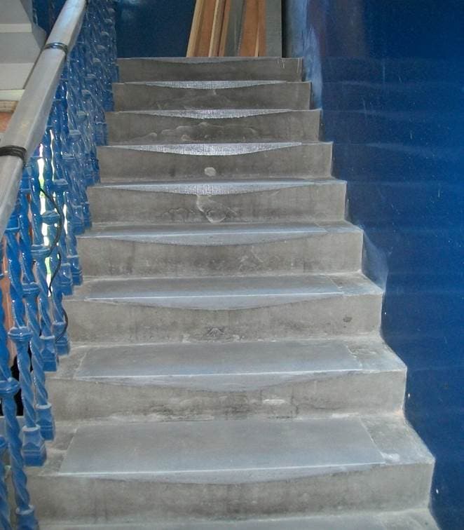 Belzona 4131 (Magma-Screed) used to rebuild worn areas