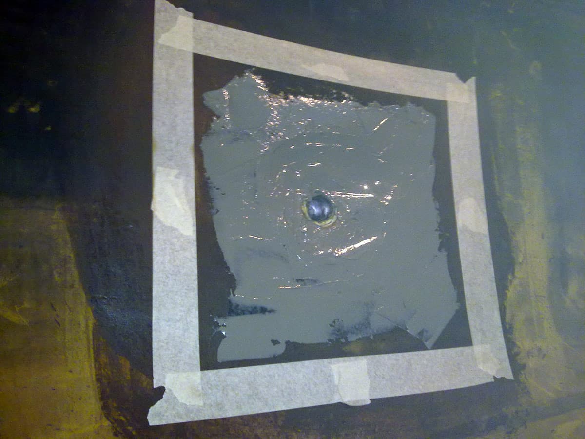 Rebuilding of the lining with Belzona 4301 (Magma CR1 Hi-Build)