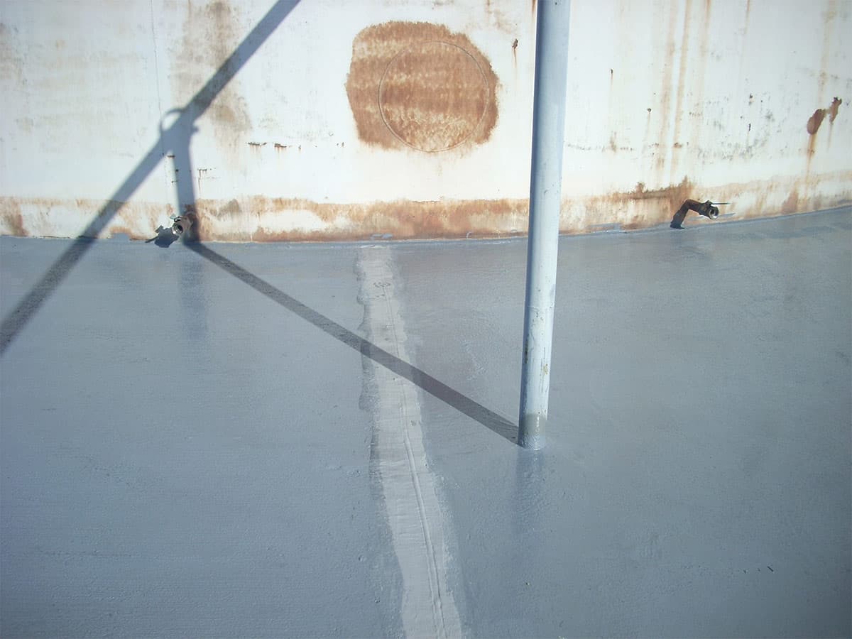 Leaking expansion joint in secondary containment area